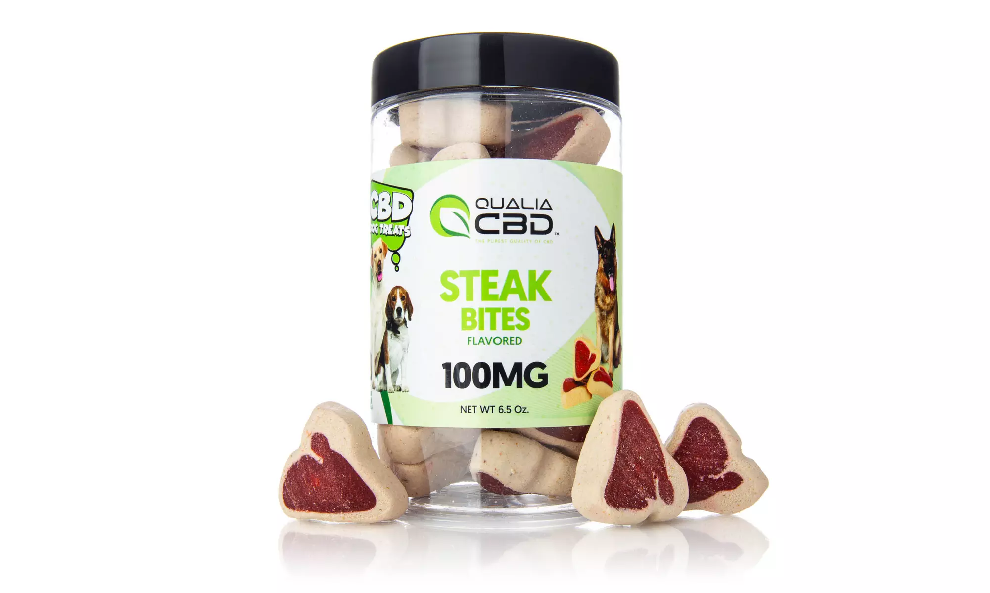 Pharmaceutical Grade CBD Isolate Infused Dog Treats Extra Chewy (100MG) - Second Medium