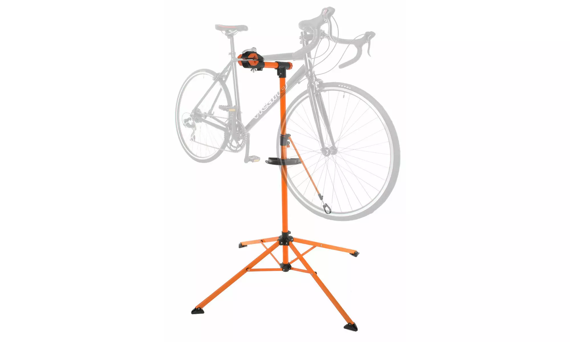 Adjustable outlet height bike repair stand