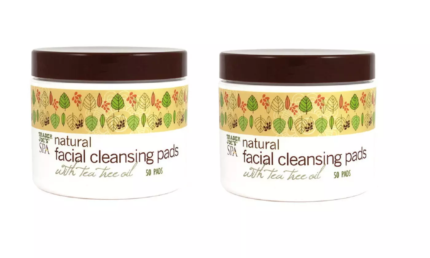 Trader Joe's Spa Natural Facial Cleansing Pads with Tea Tree Oil, 2 Pack - Primary Image