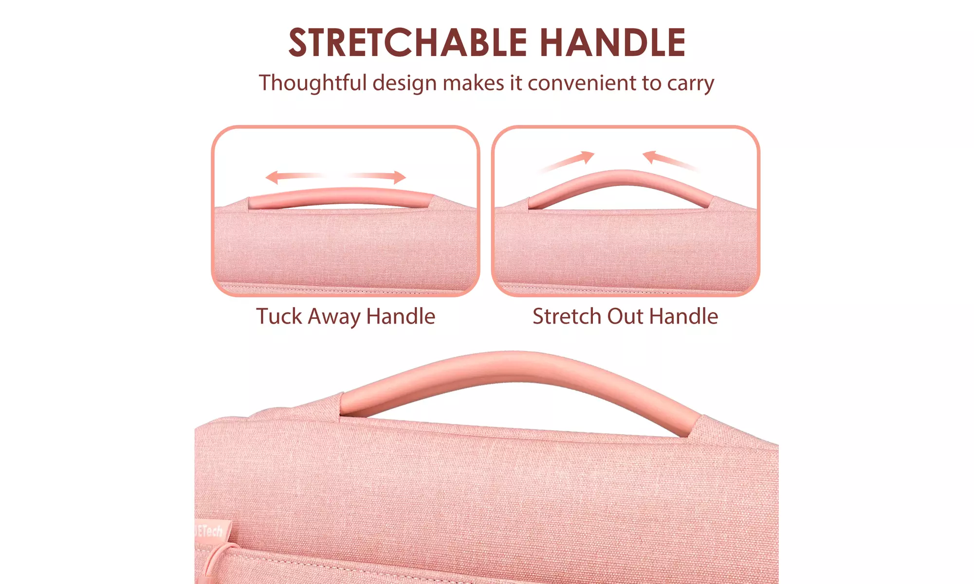 Laptop Sleeve for 13.3-Inch MacBook, 13-13.6 Inch Notebook with Small Bag