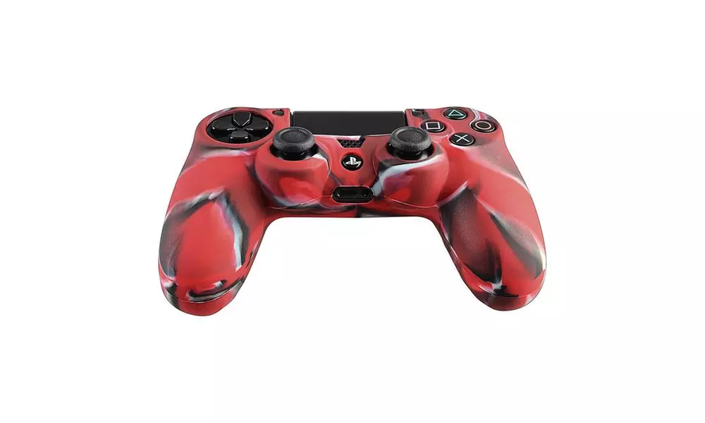 Insten 1x Camouflage Navy Red Skin Case for Sony PlayStation 4 PS4 - Second Medium