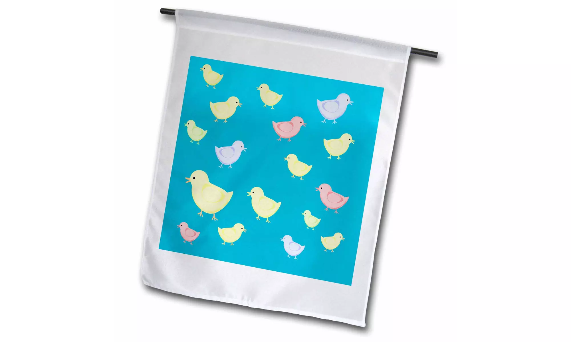  Garden Flag Colorful Easter cartoon Chicks ready to take home. Baby chickens - Primary Image