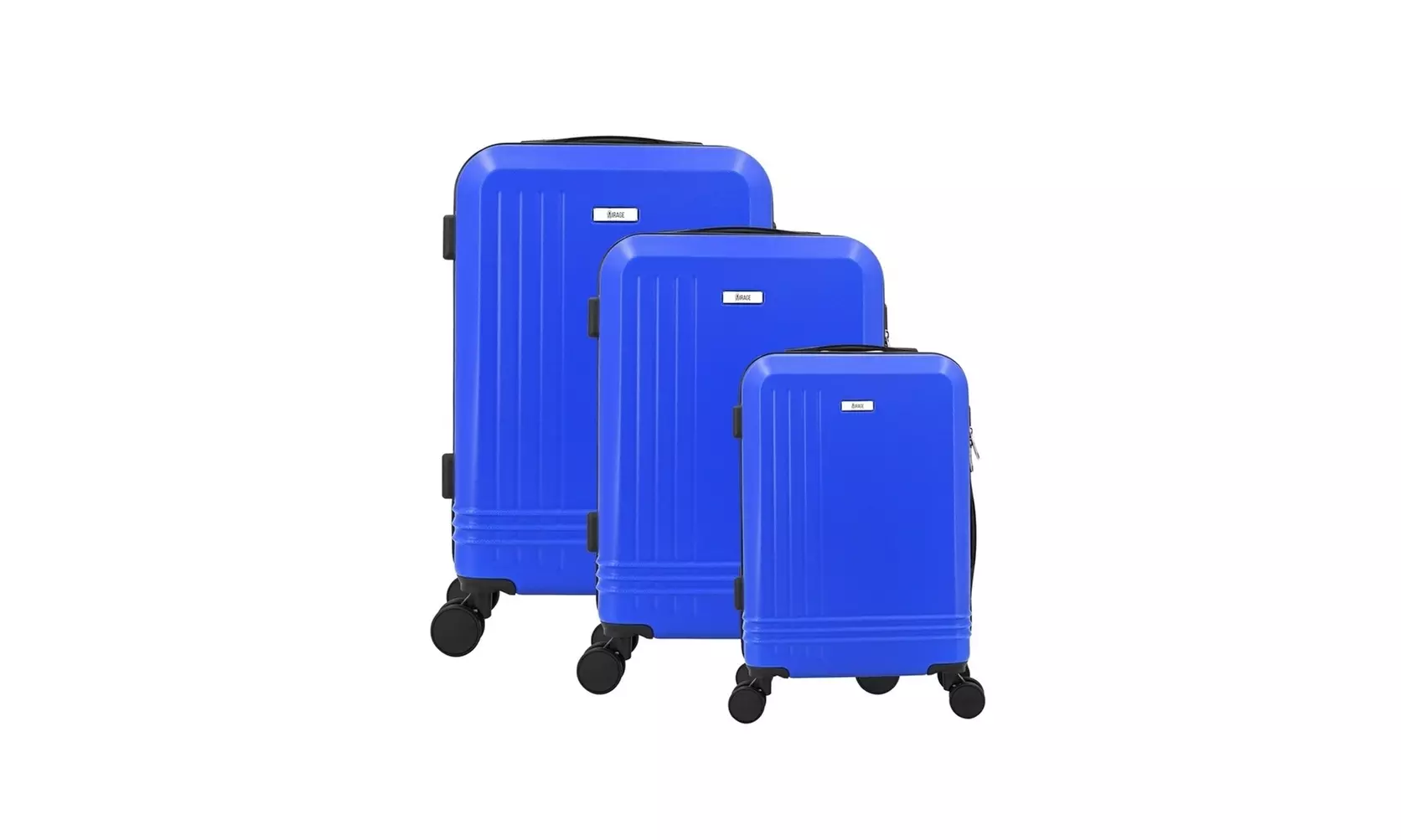 3-Piece Hardside Luggage Set with 360 Dual Spinner Wheels and Combo Lock