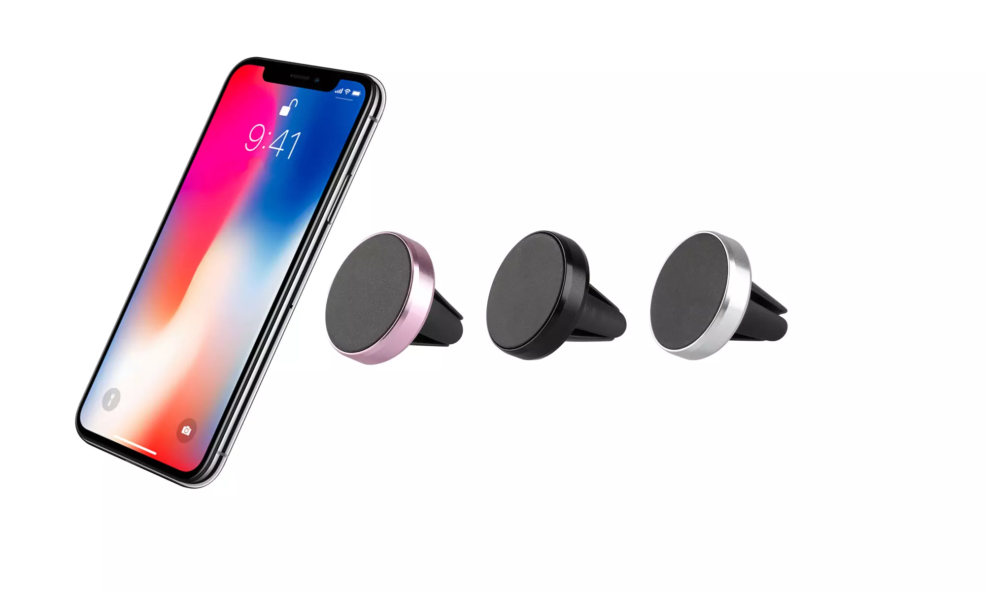 LAX Universal Car Air Vent Magnetic Phone Holder for Smartphones - Primary Image