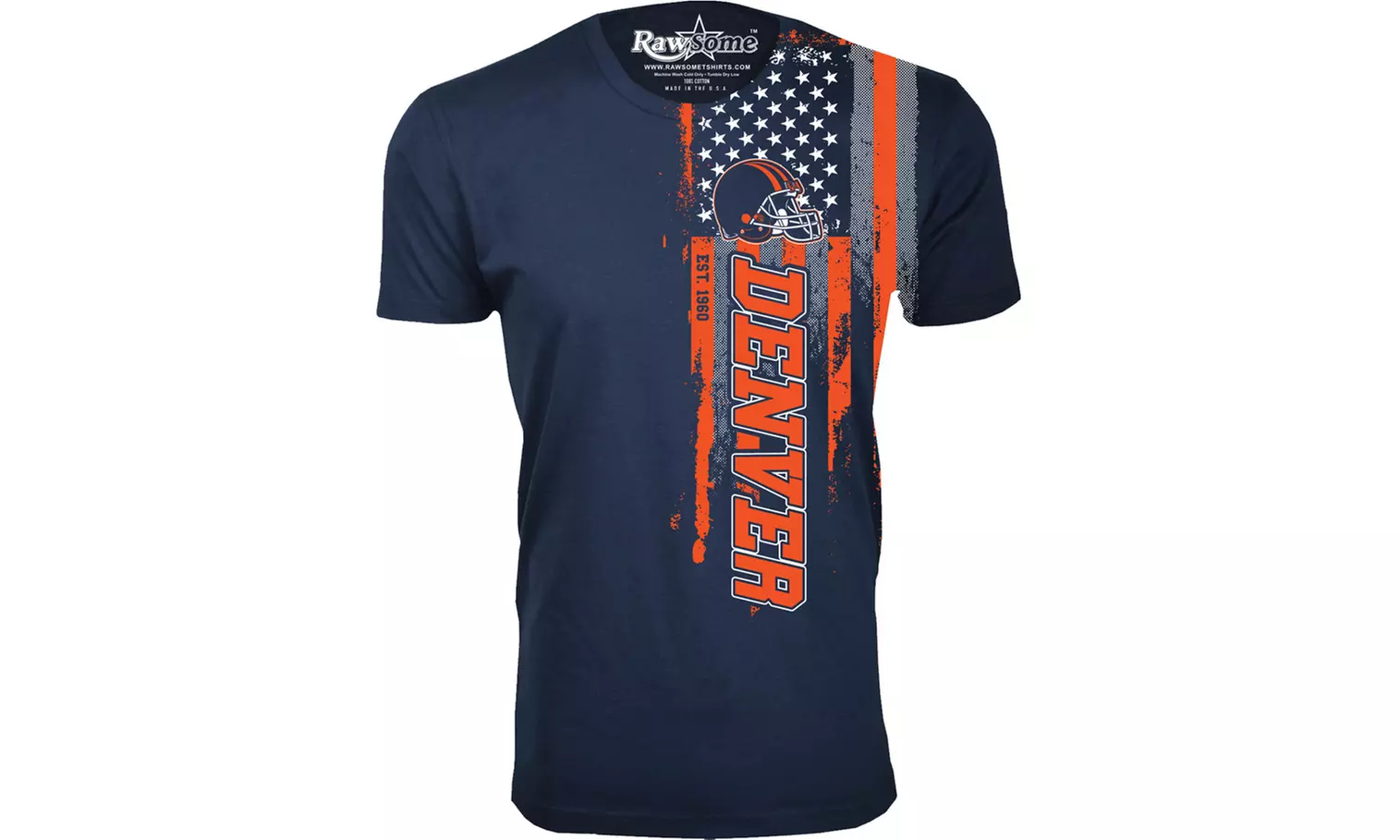 Men Football USA Flag T-Shirt (M-3XL)