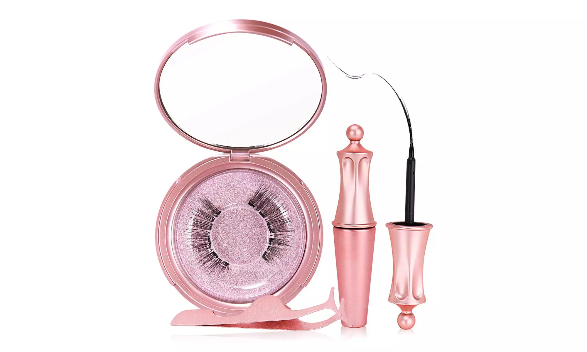 Magnetic Eyeliner with Magnetic Eyelashes Kit 3D Waterproof Black Liquid Lashes - Primary Image