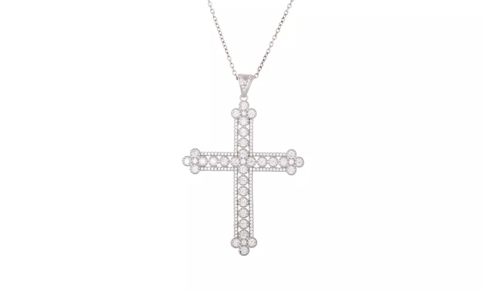 ANNABELLA LILLY Open Cross Pendant Necklace - Primary Image