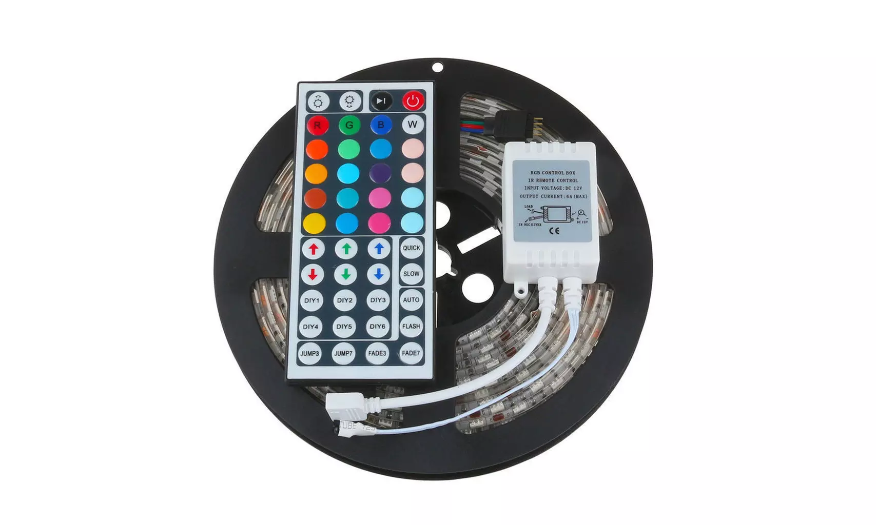 LED Strip Lights with Remote 16.4ft 5050 SMD RGB Color Changing LED Light Strips - Primary Image
