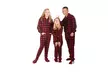 Hoodie Onesie Red & Black Buffalo Plaid Footie Pajamas for Kids - Second Medium