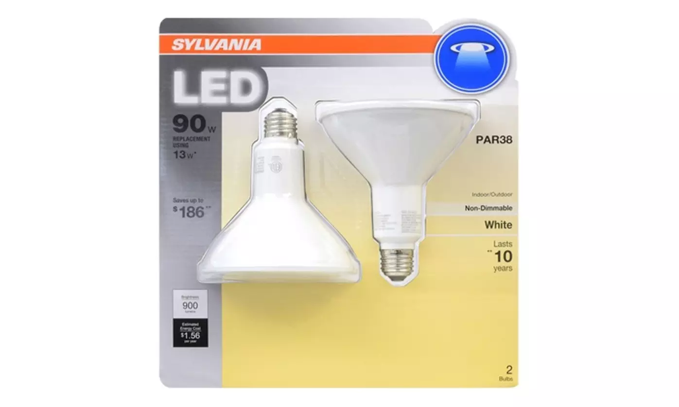Sylvania 90W Indoor and Outdoor PAR38 LED Light Bulbs (4-Pack) - Primary Image