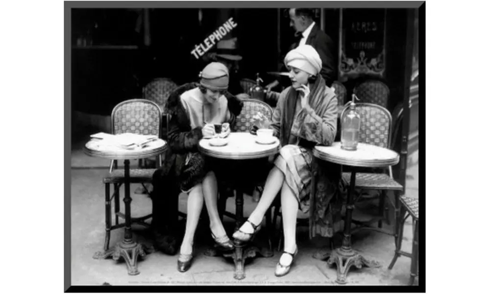 Women Sitting at a Cafe Terrace - Primary Image