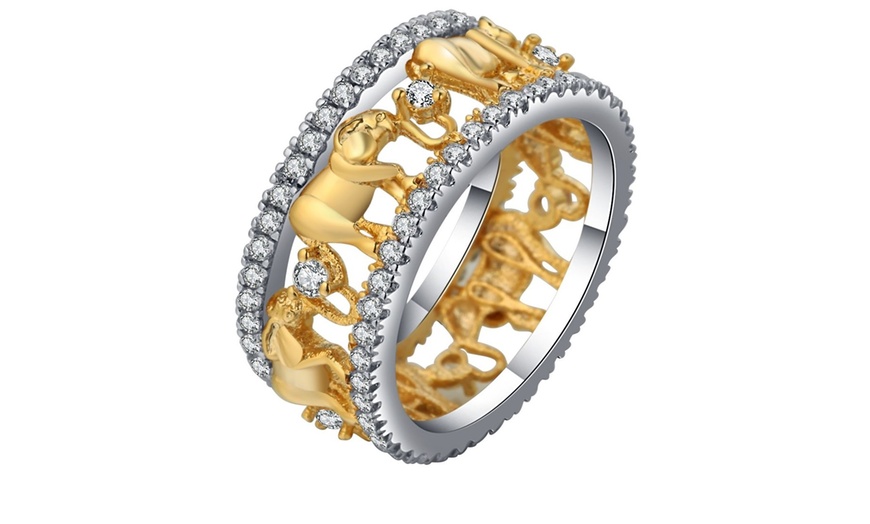 Image 4: Gold Elephant Ring