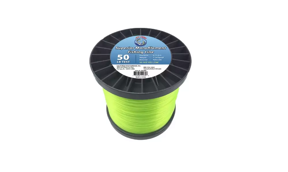 Joy Fish 5 Lb Spool Monofilament Fishing Line-50Lb Hi-Vis - Primary Image