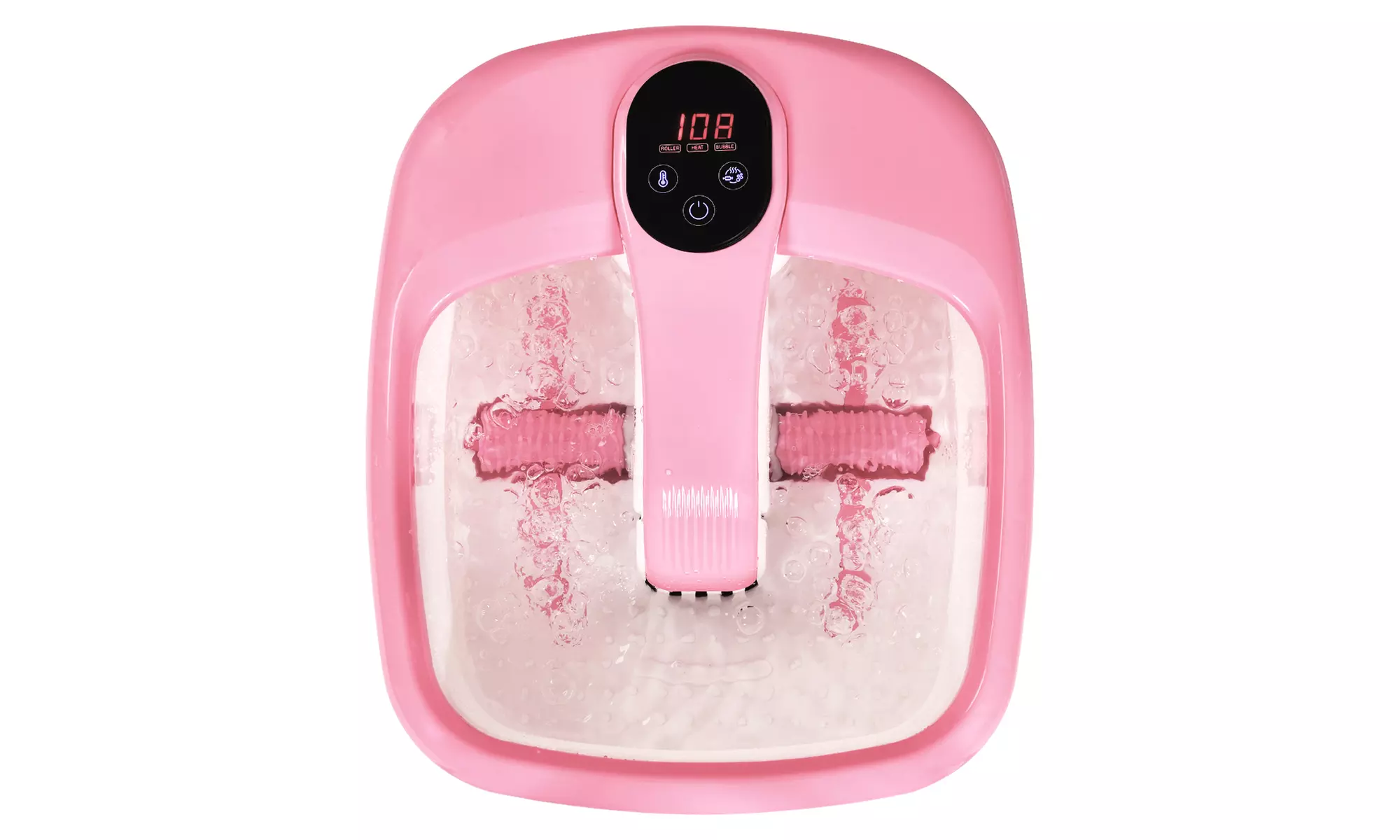 Portable Electric Foot Spa Bath Automatic Roller Heating Motorized Massager - Primary Image
