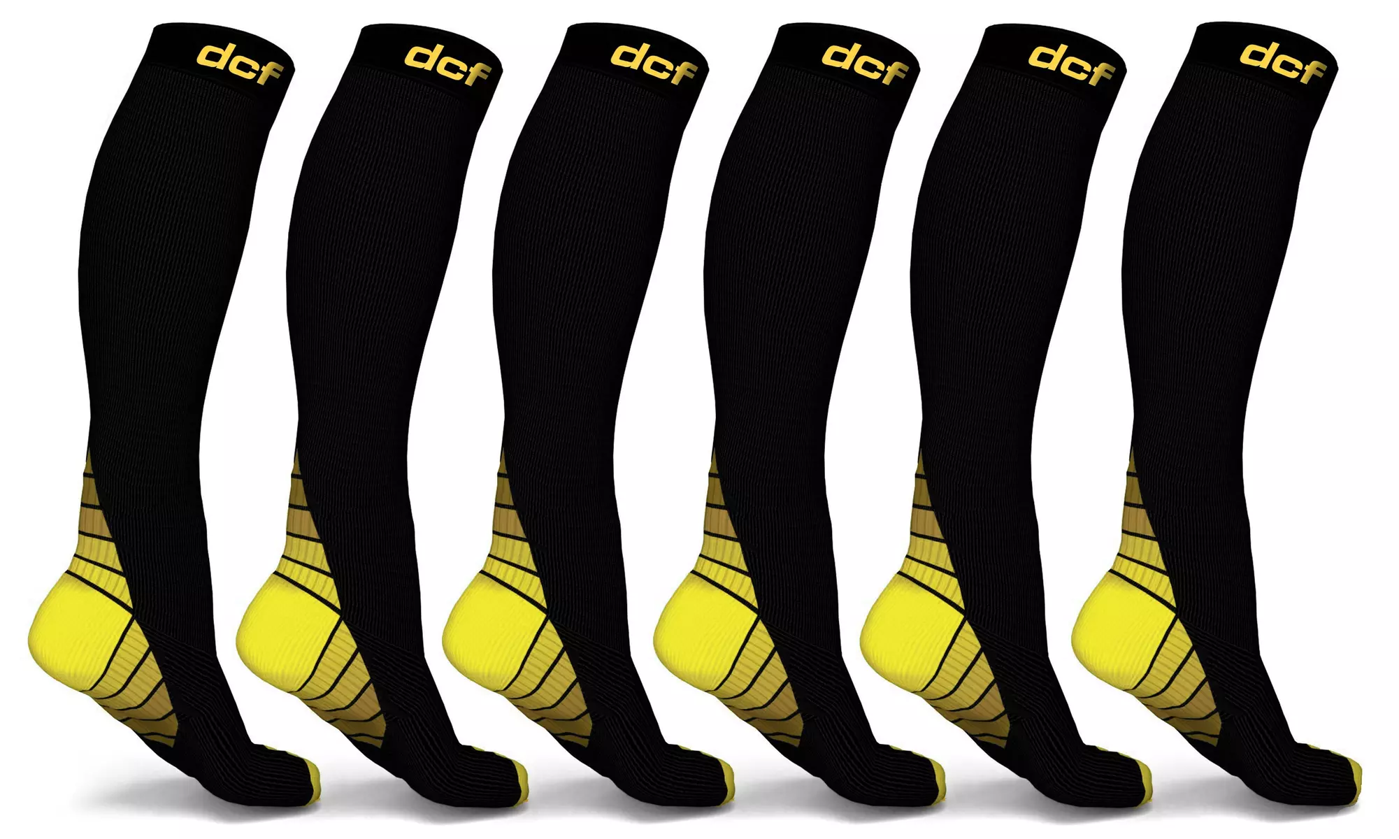DCF Original Knee High Compression Socks (6-Pack)