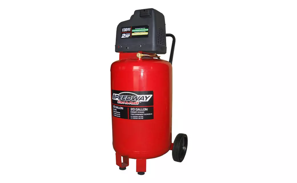 Speedway 20 Gallon Vertical Air Compressor with Oil Free Pump - Primary Image