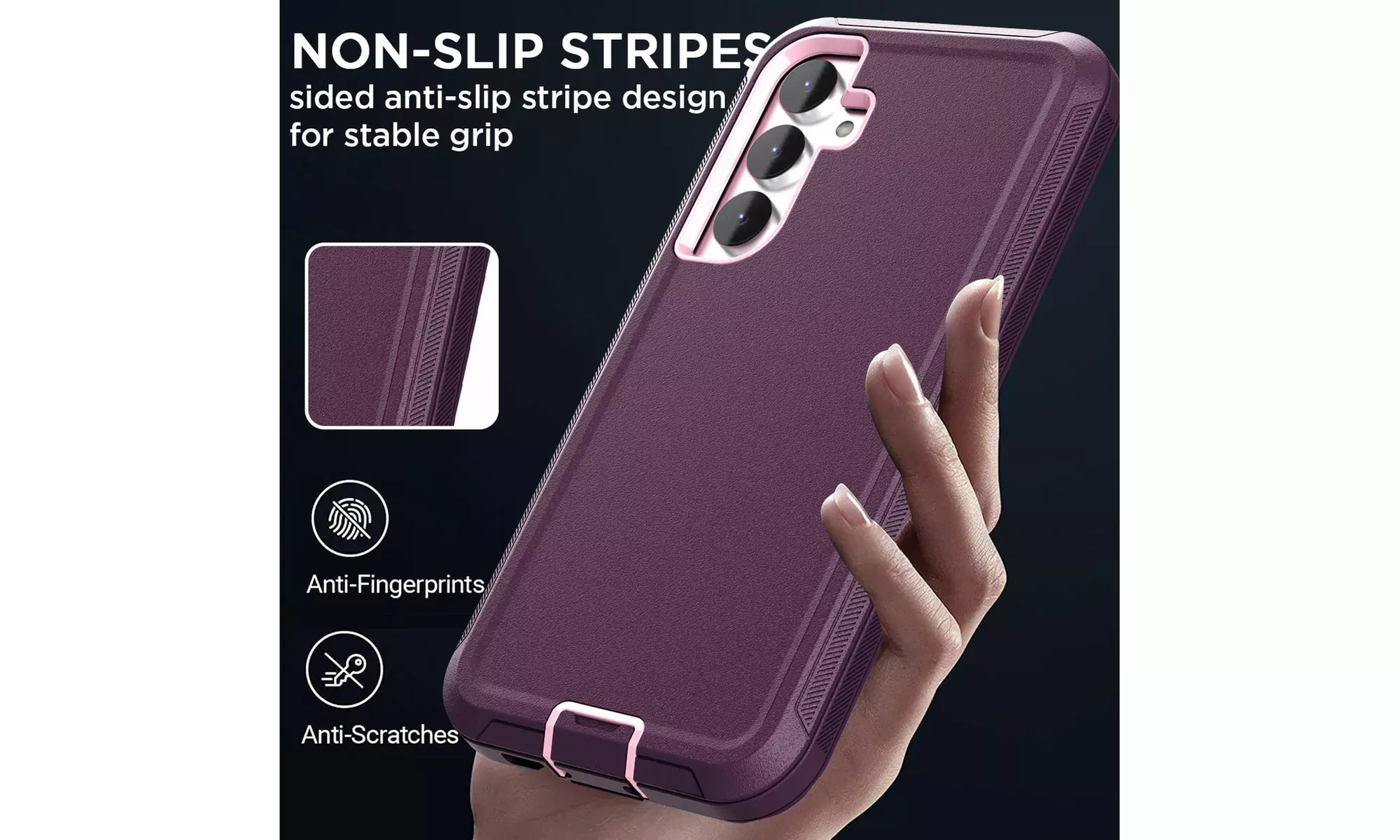 For Samsung Galaxy S24 Case Shockproof Heavy Duty Rugged Protective Cover