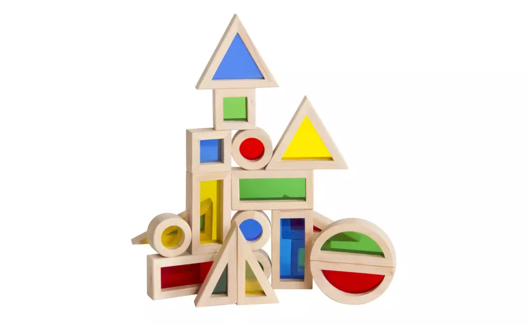 Jr. Rainbow Blocks: 20 Piece Set - Primary Image