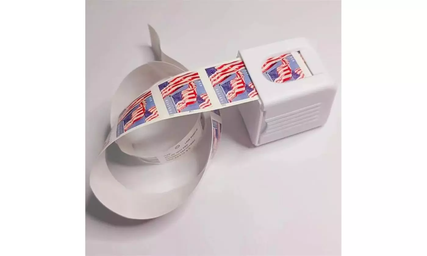 Stamp Roll Dispenser with a Roll of 100 Stamps 2022 - Second Medium