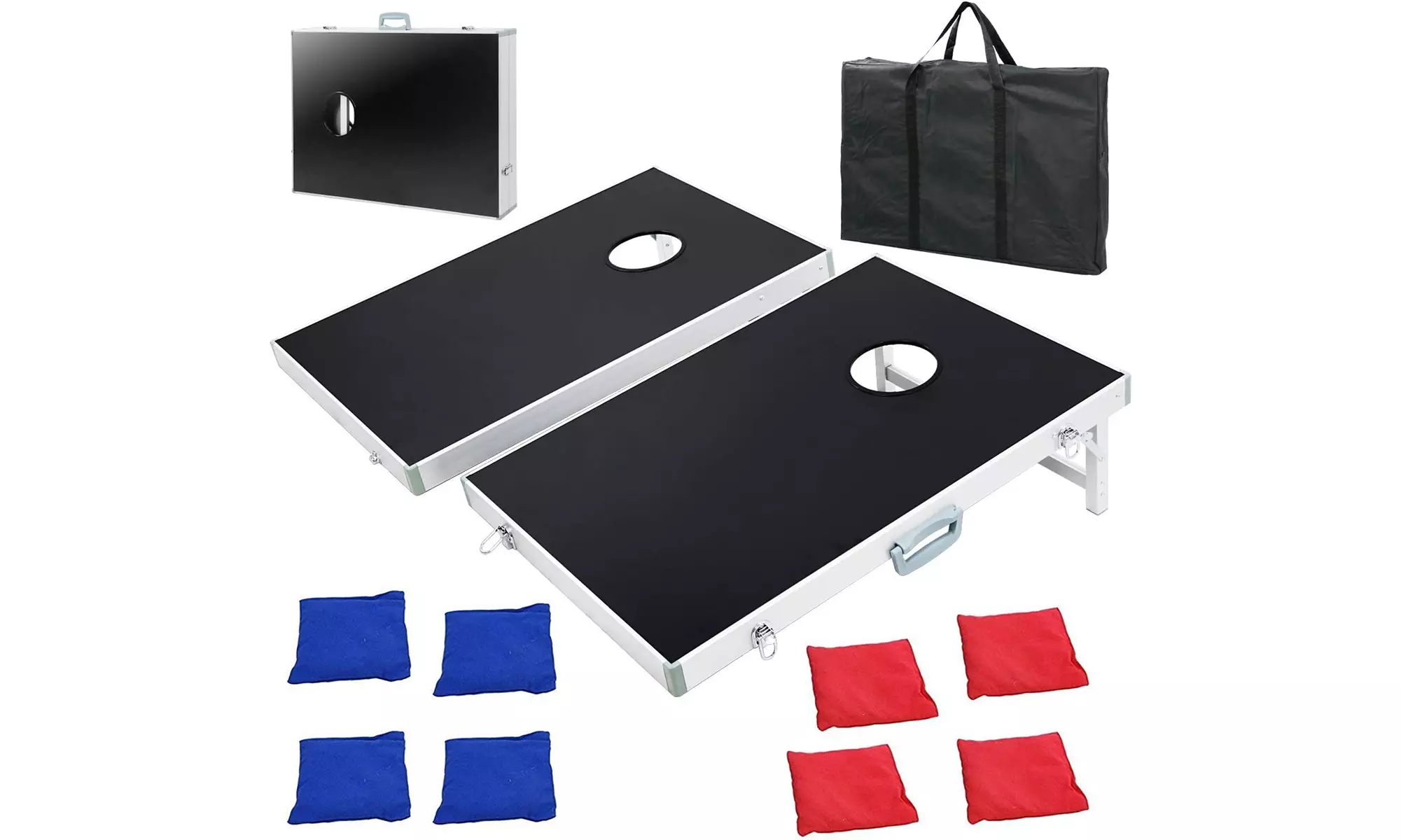 Zeny Portable Cornhole Bean Bag Toss Game Set 3FT x 2FT Tailgate Size  - Primary Image