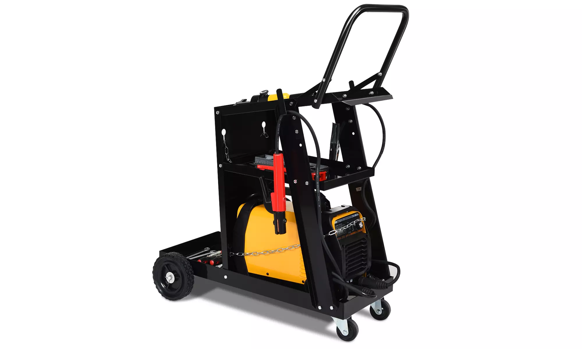 Goplus Welder Welding Cart Plasma Cutter MIG TIG ARC Universal Storage for Tanks - Primary Image