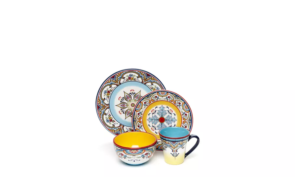 EURO CERAMICA TABLETOP 16-Piece Zanzibar Dinnerware Set - Primary Image