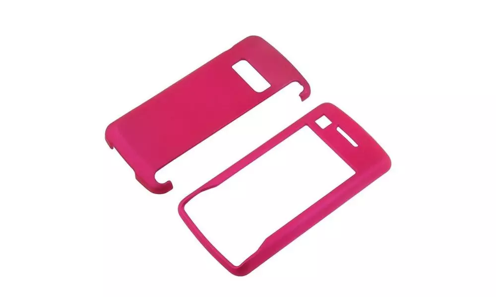 Insten Snap-on Rubber Coated Case For LG enV Touch VX11000, Hot Pink - Second Medium