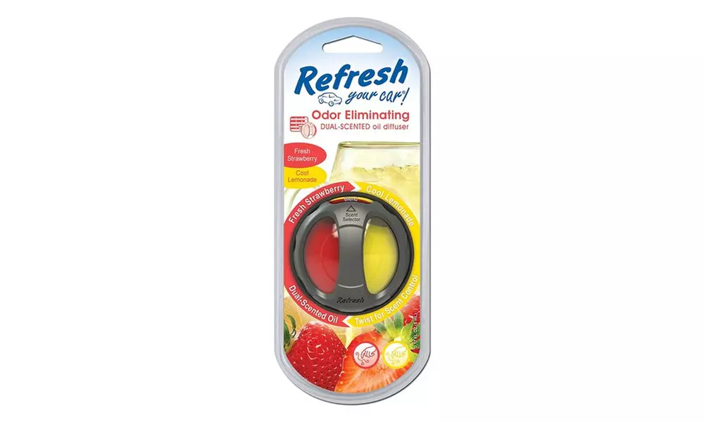 Refresh Scented Oil Interior Car Diffuser (4-Pack)