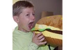 Cheeseburger Pillow Fluffy Stuffed Hamburger Pillow Soft Burger Food Plush Toy  - Second Medium