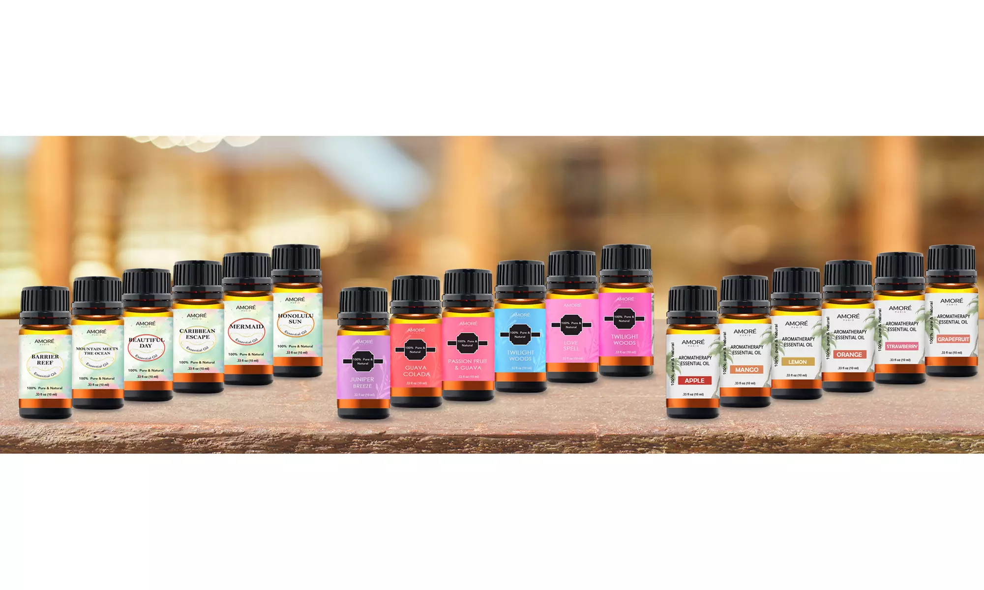 6-Pack: Premium Therapeutic-Grade Essential Oils (3-Options) - Primary Image
