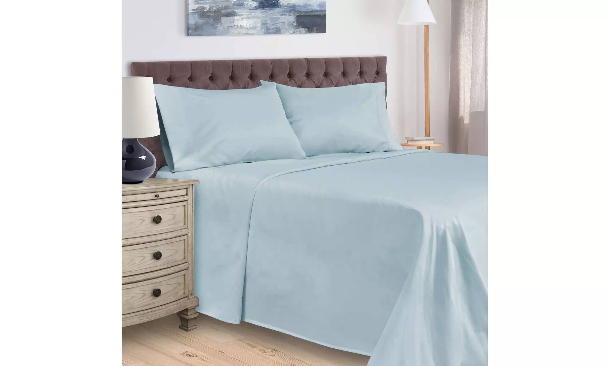 Superior Egyptian Cotton Solid Breathable 400 Thread Count Deep Pocket Sheet Set