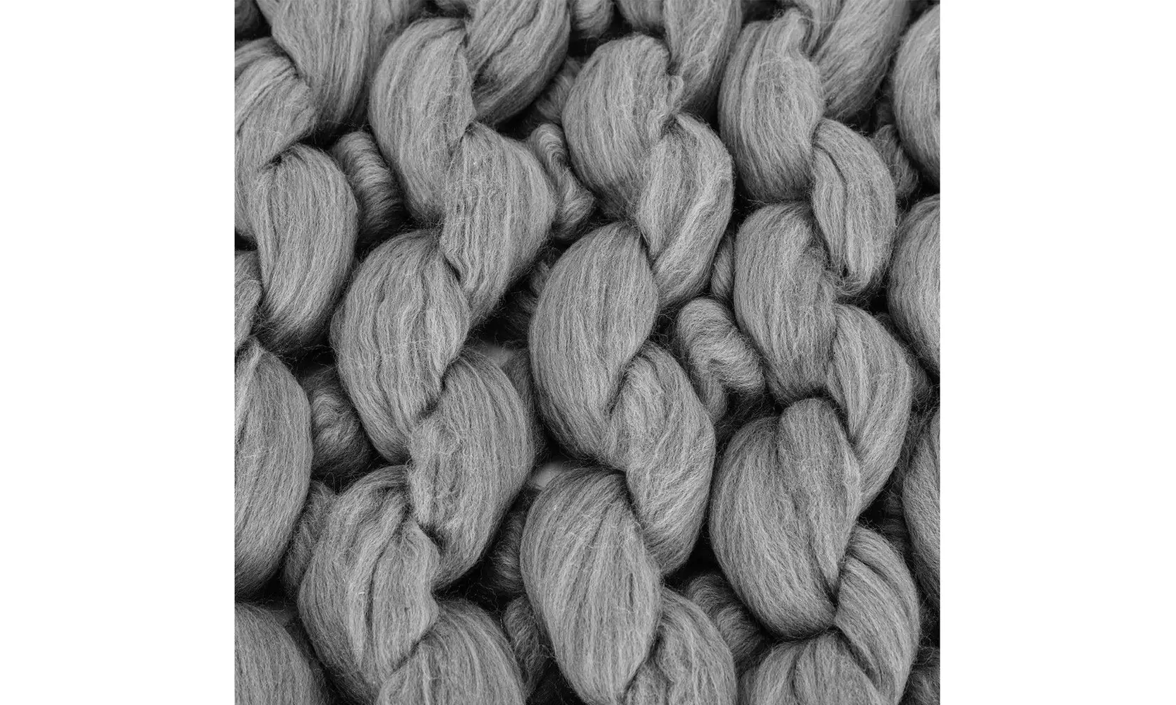 Large Chunky Knit Blanket Soft&Warm Thick Line Yarn Bulky Knitted Throw Handmade - Second Medium