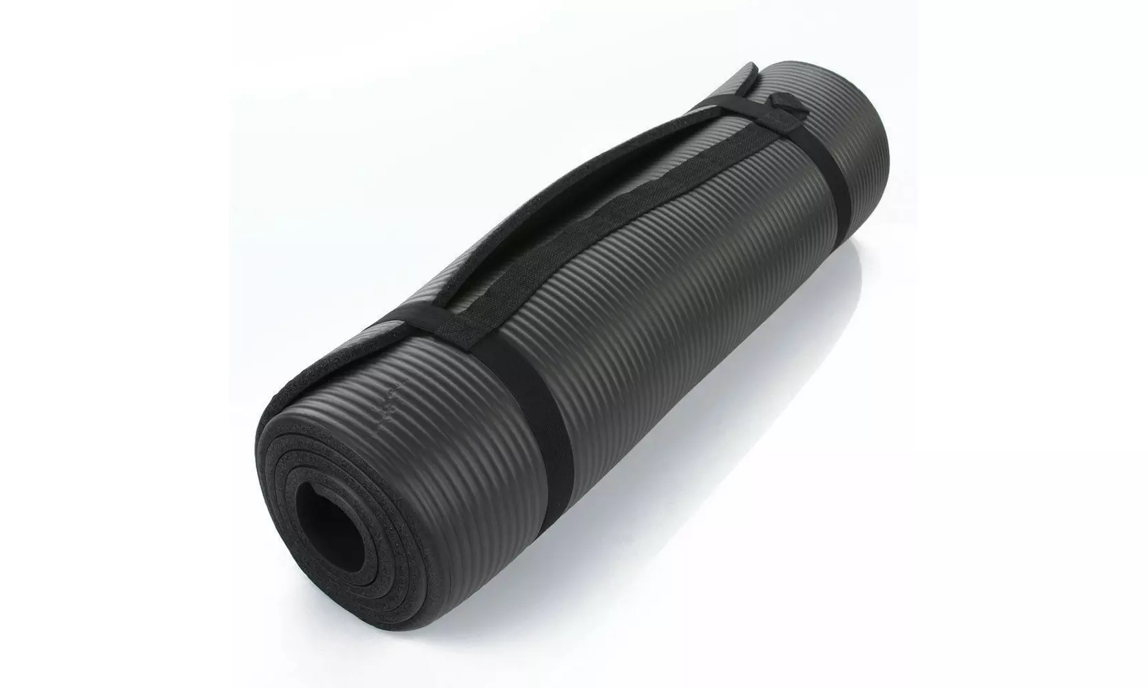 New 10mm Thick Non-Slip Yoga Mat Pad Exercise Fitness Light Weight 72"x24" Black - Primary Image