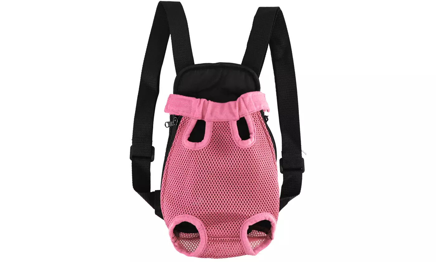 Puppy Cat Nylon Mesh Carrier Backpack Travel Front Legs Out Bag 