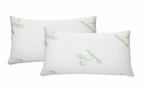 Bamboo Memory Foam Pillows (1- or 2-Pack)