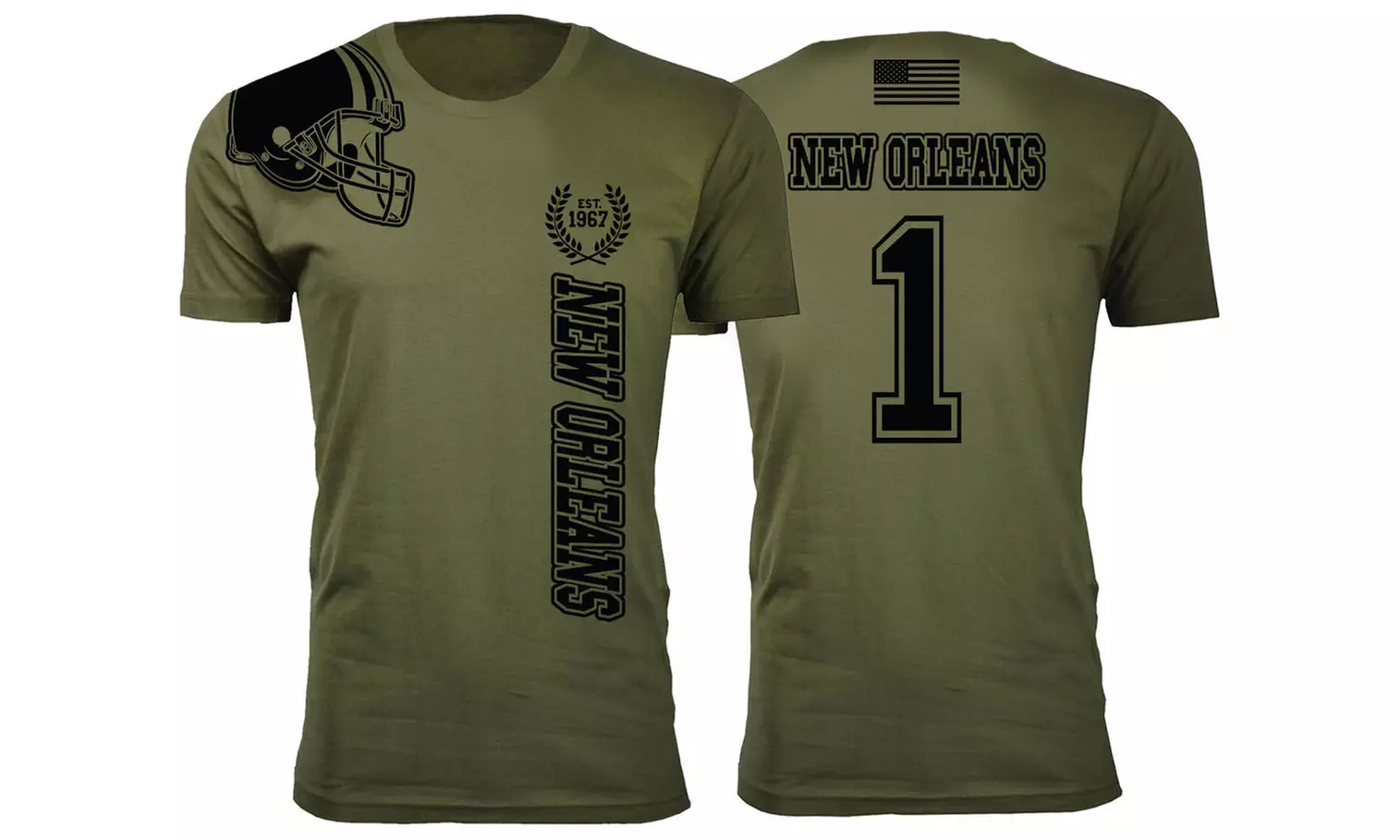 Men Salute The Brave Football T-Shirt (M-3XL)