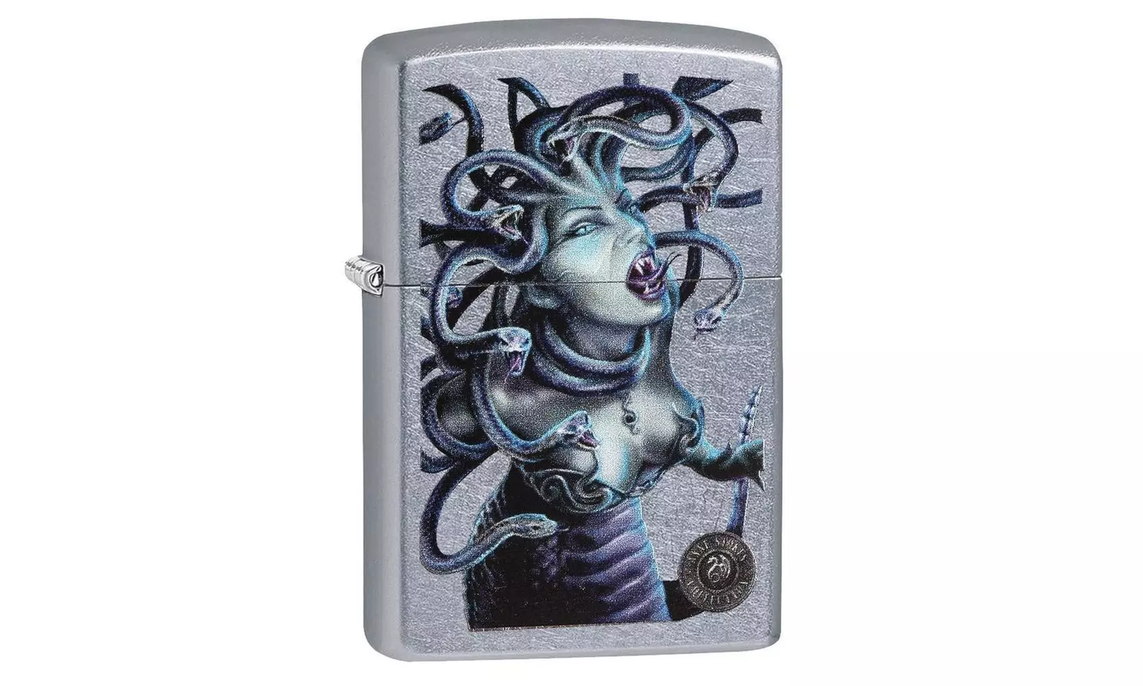 (DC) Zippo Anne Stokes Medusa Lighter, Street Chrome #29573 - Primary Image