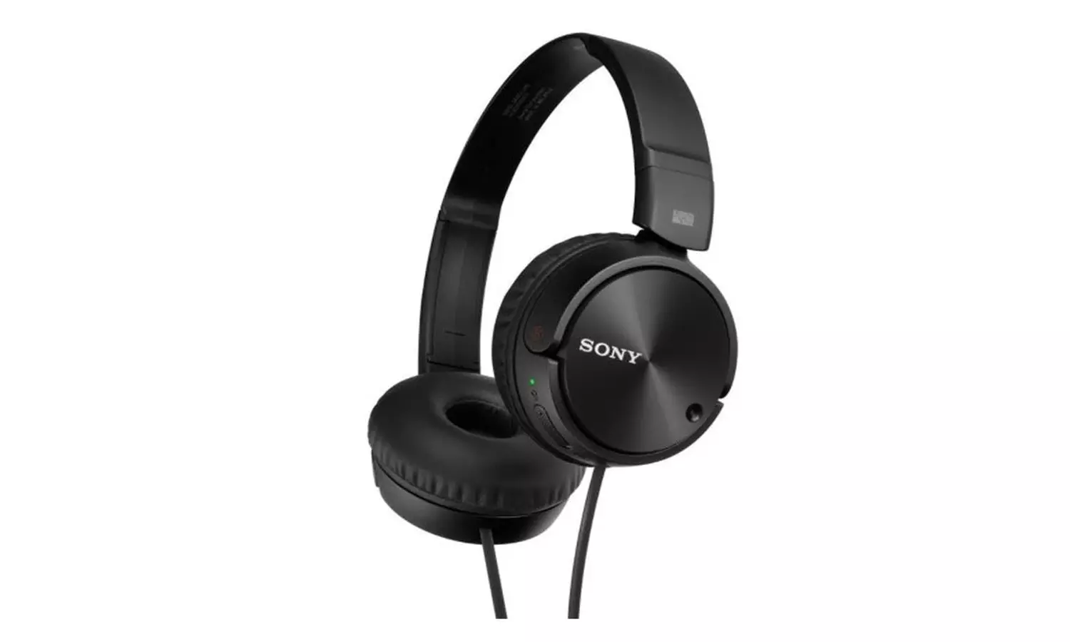 Sony MDR-ZX110NC Noise Cancelling Wired Headphones - Black - Primary Image