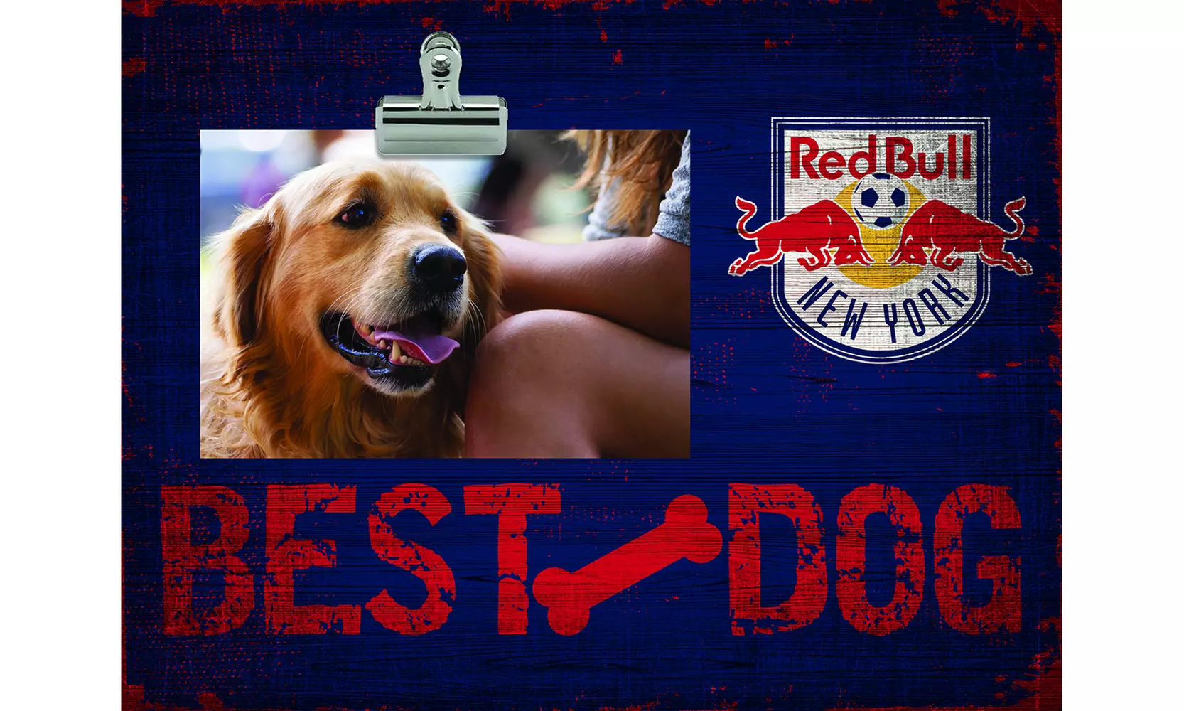 MLS Best Dog Clip 10" x 8" Weathered Home Picture Frame - Primary Image