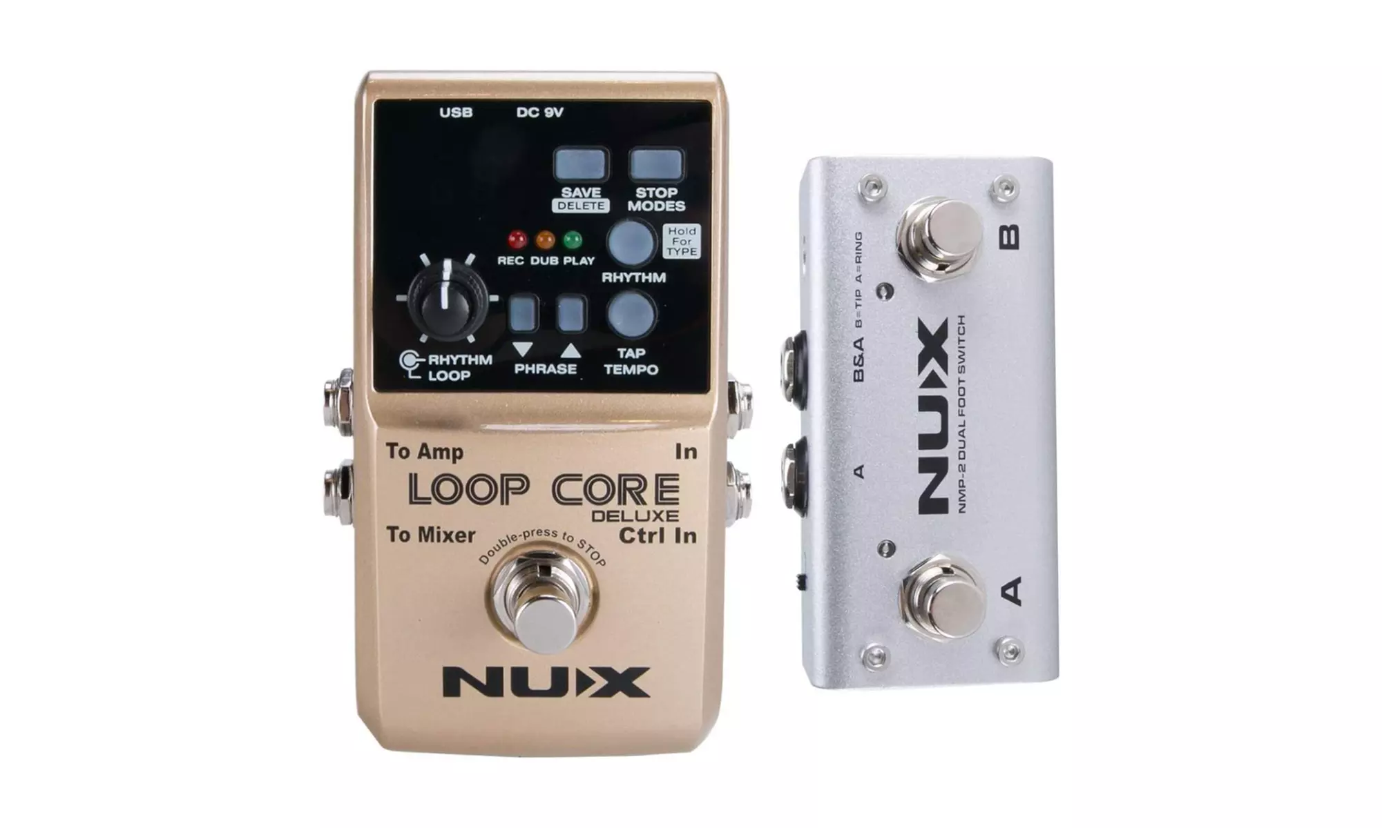 NuX Loop Core Deluxe Guitar Looper with Footswitch - Primary Image