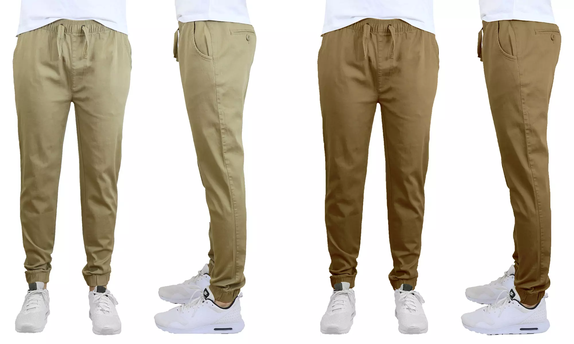 2-Pack Galaxy By Harvic Men's Classic Cotton Stretch Twill Jogger (S-2XL)