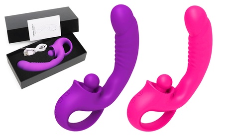 Clitoral Tapping Rabbit Vibrator For Clit G Spot Triple Stimulation Purple