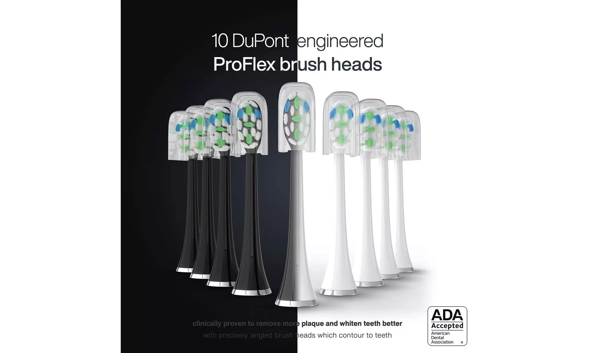 AquaSonic DUO PRO Ultra Whitening Electric ToothBrushes with UV Sanitizing - Second Medium