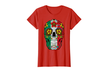 Day Of The Dead Sugar Skull Cinco de Mayo Women Mexican Flag T-Shirt - Second Medium