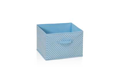 Furinno SD11144BL Laci Small Dot Non-Woven Fabric Soft Storage Organizer, Blue