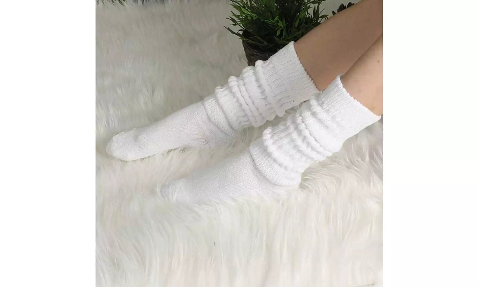 6 Pairs of Womens Slouch Socks, Scrunchie Boot Sock Colorful