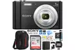  Sony Cyber-shot DSC-W800 Digital Camera 20.1MP Black Memory Card Case  Bundle - Second Medium