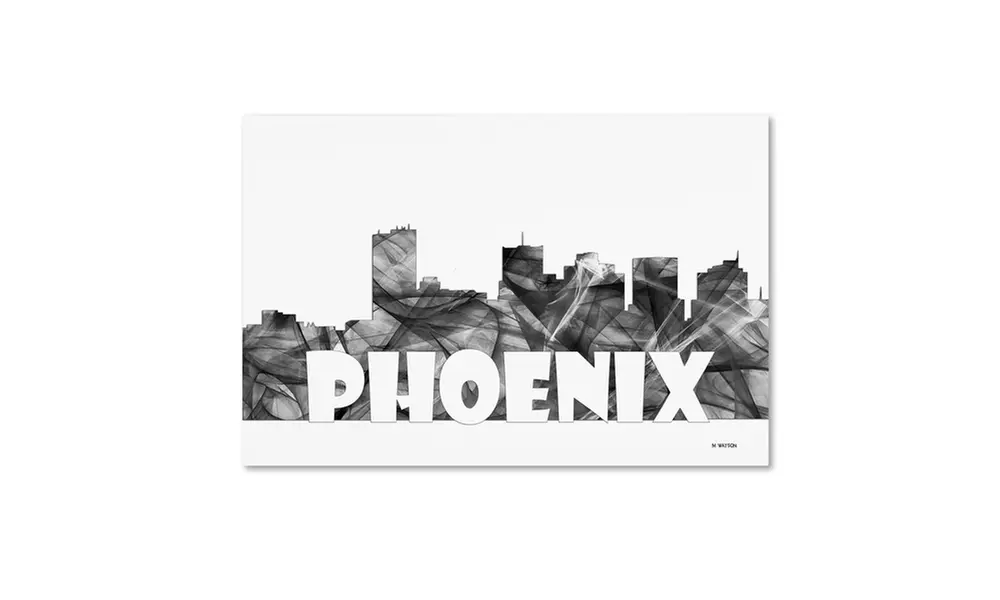 Marlene Watson 'Phoenix Arizona Skyline BG-2' Canvas Art - Primary Image