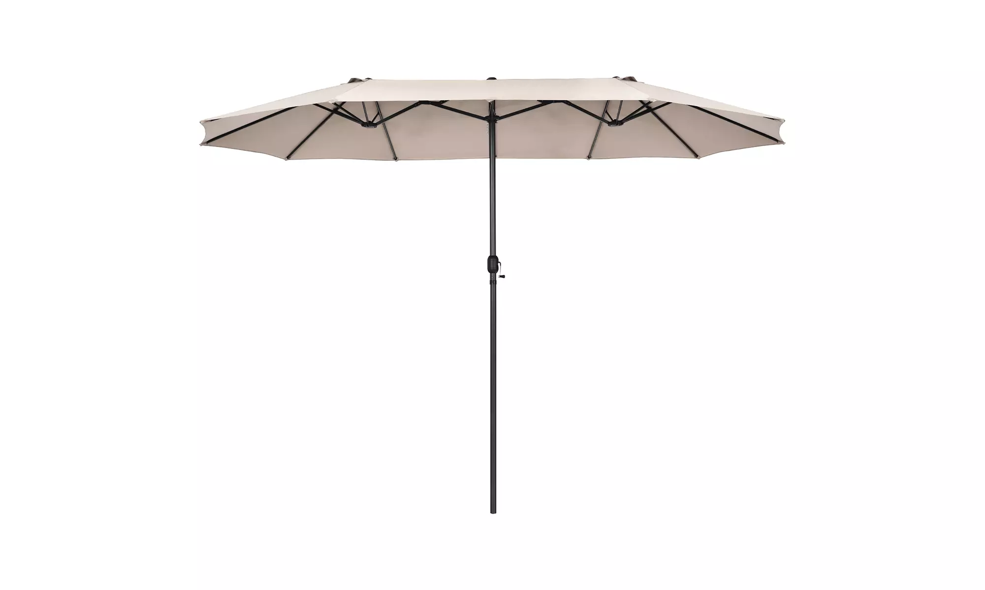 Costway 15FT Patio Double-Sided Umbrella Crank Outdoor Garden Market Sun Shade