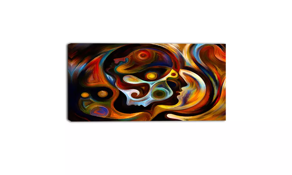Perspectives of Inner Paint - Abstract Canvas Artwork - Second Medium